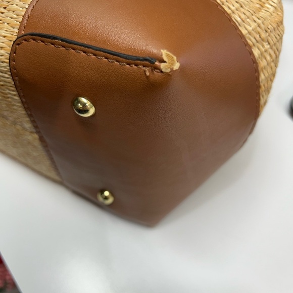 Nine‎ West Brooklyn Jetset Carryall Bag Woven Faux Leather - Picture 10 of 11